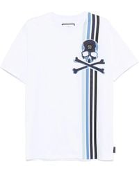 Philipp Plein - Skull Stripe T-Shirt - Lyst