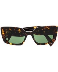 Lanvin - Green-tinted Tortoiseshell-effect Sunglasses - Lyst