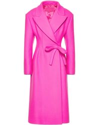 Valentino Garavani - Diagonal Bow-Detail Long Coat - Lyst