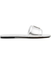 Marc Jacobs - Metallic-Leather Sandals - Lyst