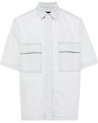 IRO - Short-Sleeve Denim Shirt - Lyst
