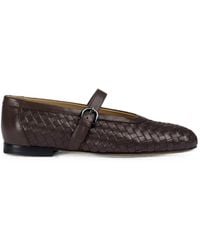 Doucal's - Interwoven Leather Ballet Flats - Lyst