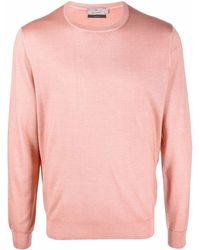 Canali Crew Neck Sweatshirt - Pink
