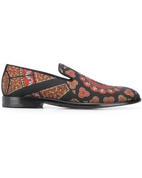 Dolce & Gabbana Mocassins imprimés - Noir