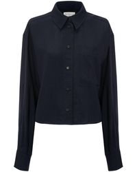 Victoria Beckham - Cropped-Hemd mit aufgesetzter Tasche - Lyst
