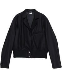 Aspesi - Ribbed-Hem Button-Up Jacket - Lyst