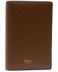Mulberry - Logo-Stamp Leather Passport Case - Lyst