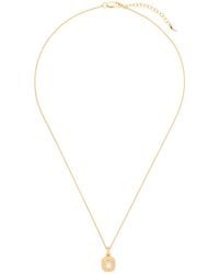 Missoma - Engraved Square Mini Pendant Necklace - Lyst