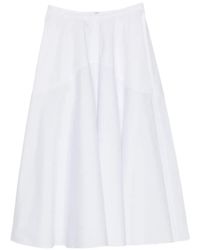 BITE STUDIOS - Zip-Fastening Midi Skirt - Lyst