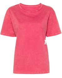 Alexander Wang - Logo-Print Faded-Effect T-Shirt - Lyst