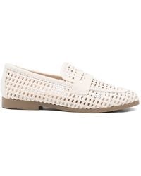 SERGIO MORETTI FIRENZE - Woven Penny Loafers - Lyst