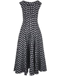 Talbot Runhof - Kleid mit geometrischem Print - Lyst