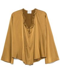 Forte Forte - ラッフルネック ブラウス - Lyst