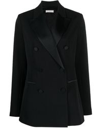Antonelli - Double-breasted Knitted Blazer - Lyst