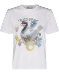 Tory Burch - Weiße Damen-T-Shirts Und Polos - Lyst