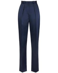 Elisabetta Franchi - Stretch Satin Trousers - Lyst