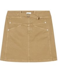 Closed - Belted Mini Skirt - Lyst