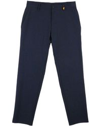 Save The Duck - Logo Patch Tailored Trousers - Lyst