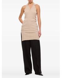 Quira - Ribbed Side-Slit Tank Top - Lyst