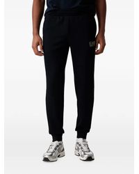 EA7 - Logo-Patch Track Pants - Lyst