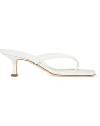 Manolo Blahnik - 5Mm Paterno Thong-Strap Sandals - Lyst