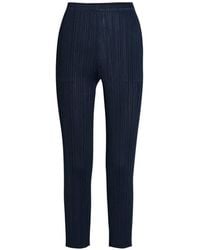 Issey Miyake - Plissé-Effect Trousers - Lyst