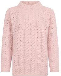 Moorer - Lidia Pointelle-Knit Sweater - Lyst