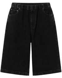 Entire studios - Spar Wide-Leg Denim Shorts - Lyst