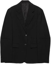 Prada - Wool Oversized Blazer - Lyst
