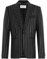 Philipp Plein - Jacquard Blazer Lord-Fit Strass - Lyst