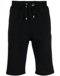 Balmain - Logo-Print Track Shorts - Lyst