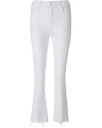 Mother - The Hustler Ankle-Fray Jeans - Lyst