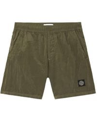 Stone Island - Logo Swim Shorts - Lyst