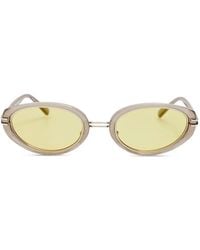 Linda Farrow - Ambra Oval-Frame Sunglasses - Lyst