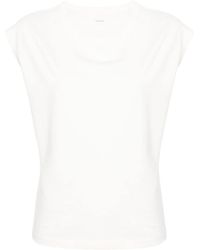 Lemaire - Cap-sleeve Jersey T-shirt - Lyst