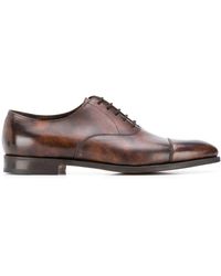 John Lobb Oxford-Schuhe aus poliertem Leder - Braun