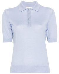 Bompard - Buttoned Short-Sleeve Polo Top - Lyst