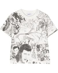 VAQUERA - Katoenen T-shirt Met Grafische Print - Lyst