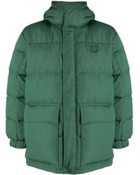 Maison Kitsuné - Fox-Patch Hooded Padded Coat - Lyst
