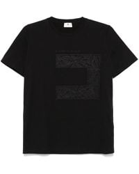 Elisabetta Franchi - Voile-Logo Jersey T-Shirt - Lyst