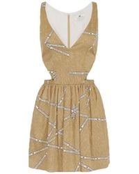 Elisabetta Franchi - Minikleid mit Print - Lyst