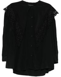 Simone Rocha - Camisa Con Ribete De Encaje - Lyst