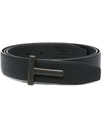 Tom Ford - Ledergürtel Mit Logo-Schnalle - Lyst