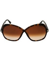 Tom Ford - Oversized Tortoiseshell-Effect Sunglasses - Lyst