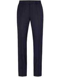 BOSS - Pressed-Crease Tailored Trousers - Lyst