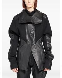 Yehuafan - Asymmetric Leather Jacket - Lyst