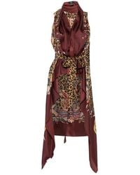Etro - Leopard-Print Asymmetric Gilet - Lyst