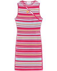 PUCCI - Striped Cut-Out Mini Dress - Lyst