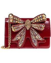 Kurt Geiger - Kleine Shoreditch Bow Umhängetasche mit Schmucksteinen - Lyst
