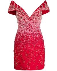 Saiid Kobeisy - Canton Beaded Off-Shoulder Dress - Lyst